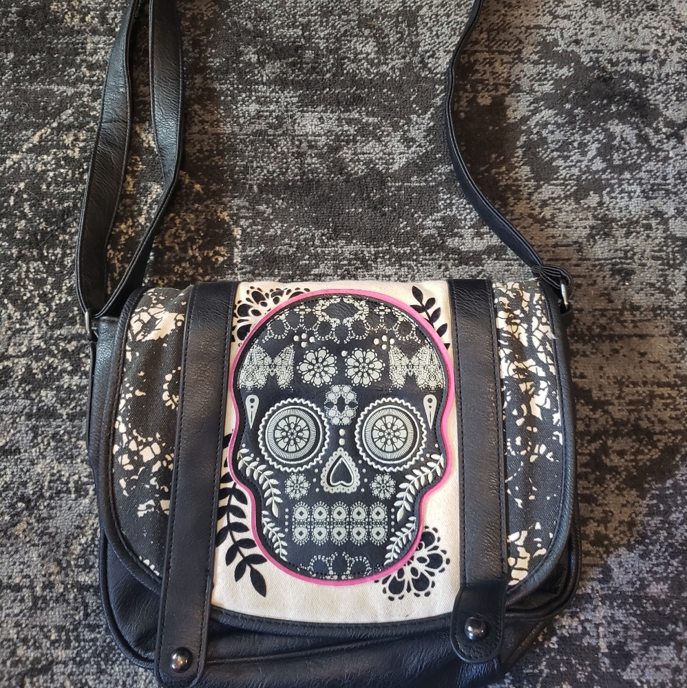 Sugar skull purse